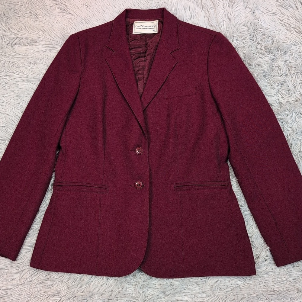Vintage Levi Strauss & Co. Jacket Womens 10 Blazer Pockets Suit Coat Preppy